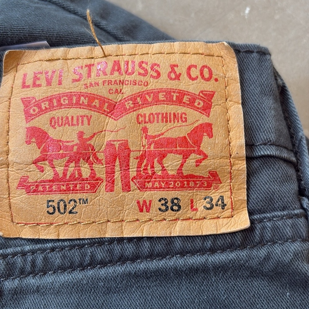 Levi’s 502 grey jeans 38 x 34